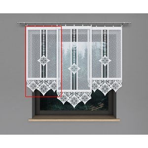 Panelová dekorační záclona DOROTA, bílá, šířka 60 cm výška od 120 cm do 160 cm (cena za 1 kus panelu) MyBestHome Rozměr: 60x120 cm