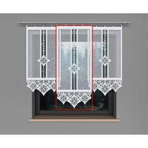Panelová dekorační záclona DOROTA, bílá, šířka 60 cm výška od 120 cm do 160 cm (cena za 1 kus panelu) MyBestHome Rozměr: 60x140 cm