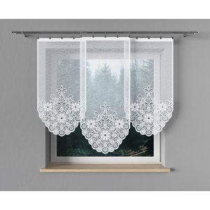 Panelová dekorační záclona OLGA, bílá, šířka 60 cm výška od 120 cm do 160 cm (cena za 1 kus panelu) MyBestHome Rozměr: 60x120 cm