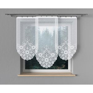 Panelová dekorační záclona OLGA, bílá, šířka 60 cm výška od 120 cm do 160 cm (cena za 1 kus panelu) MyBestHome Rozměr: 60x140 cm