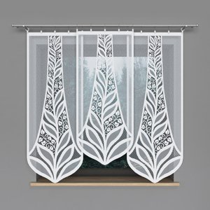 Panelová dekorační záclona PAULINA bílá, šířka 60 cm výška od 120 cm do 160 cm (cena za 1 kus panelu) MyBestHome Rozměr: 60x120 cm