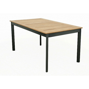 Hliníkový stůl pevný VERONA 150x90 cm (teak)