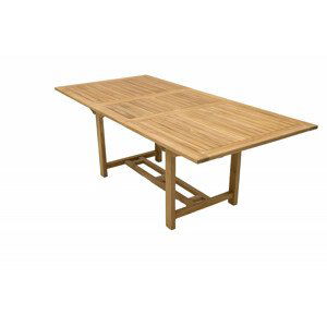 DEOKORK VÝPRODEJ Zahradní obdelníkový stůl MONTANA 160/210 x 100 cm (teak)