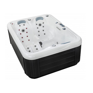 Vířivá vana Plug&Play 5 pro 3 osob - bednění Teak matt Pearl white