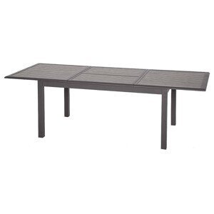 HESPERIDE Hliníkový stůl RIMINI 160/154 x 100 cm (šedo-hnědá)