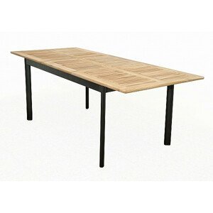 DOPPLER Hliníkový stůl rozkládací DIANA 150/210x90 cm (teak)