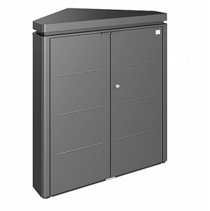 Biohort Úložný rohový box CornerBoard (tmavě šedá metalíza) 117x76x127 cm