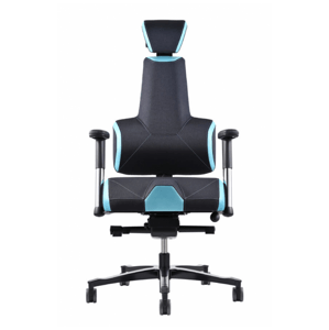 PROWORK zdravotní židle Therapia E+ Gamer Black/Tyrkys HX50/CX21