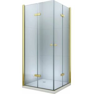MEXEN/S LIMA sprchový kout 80x70 cm, transparent, zlato 856-080-070-50-00-02