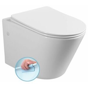 SAPHO PACO závěsná WC mísa, Rimless, 36x53 cm, bílá PZ1012WR