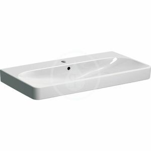 GEBERIT Smyle Square Umyvadlo 900x480 mm, s přepadem, otvor pro baterii, bílá 500.251.01.1