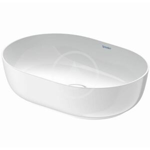 DURAVIT Luv Umyvadlo na desku, 500x350 mm, bez přepadu, WonderGliss, bílá 03795000001