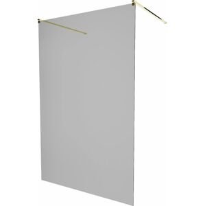 MEXEN/S KIOTO samostatně stojící sprchová zástěna 100 x 200, grafit, růžové zlato 800-100-002-60-40