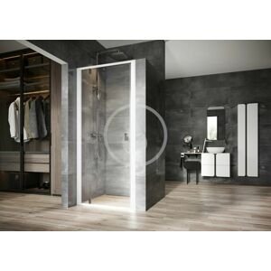 RAVAK Nexty Sprchové dveře pivotové 800 mm, bílá/chrom/čiré sklo 03O40100Z1