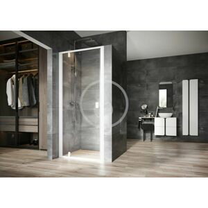 RAVAK Nexty Sprchové dveře pivotové 900 mm, bílá/čiré sklo 03O70101Z1