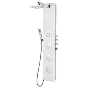 POLYSAN SPIRIT SQUARE termostatický sprchový panel nástěnný, 250x1550mm, bílá 81151
