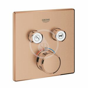 GROHE Grohtherm SmartControl Termostatická baterie pod omítku se 2 ventily, kartáčovaný Warm Sunset 29124DL0