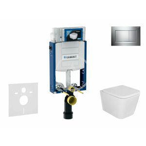 GEBERIT Kombifix Set předstěnové instalace, klozetu Arkas a sedátka softclose, tlačítko Sigma30, chrom SANI15CA1108