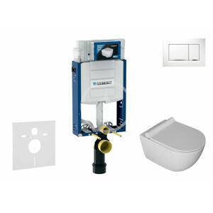 GEBERIT Kombifix Set předstěnové instalace, klozetu Gaia a sedátka softclose, tlačítko Sigma30, bílá/chrom SANI15CA3105