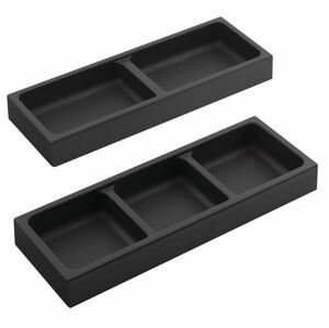 SAPHO LINDO boční organizér, sada 2ks, 114x36x323mm, plast, antracit LD002