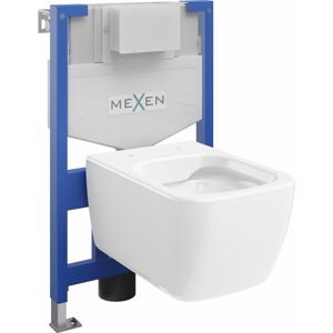 MEXEN/S WC předstěnová instalační sada Fenix XS-F s mísou WC Stella,  bílá 6803368XX00