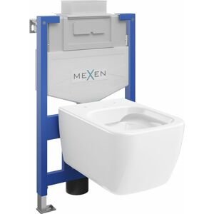 MEXEN/S WC předstěnová instalační sada Fenix XS-U s mísou WC Stella,  bílá 6853368XX00