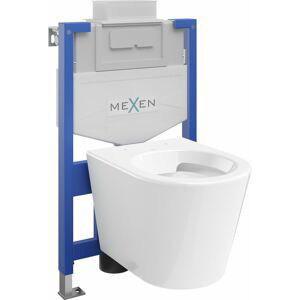 MEXEN/S WC předstěnová instalační sada Fenix XS-U s mísou WC Rico,  bílá 6853372XX00