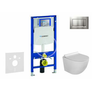 GEBERIT Duofix Set předstěnové instalace, klozetu Gaia a sedátka softclose, tlačítko Sigma30, chrom mat/chrom SANI11CA1116