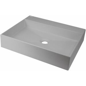 DEANTE Correo metallic grey Granit umyvadlo na desku 500x400 mm CQR_SU5S