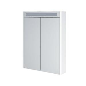 MEREO Siena, koupelnová galerka 64 cm, zrcadlová skříňka, bílá lesk CN416GB