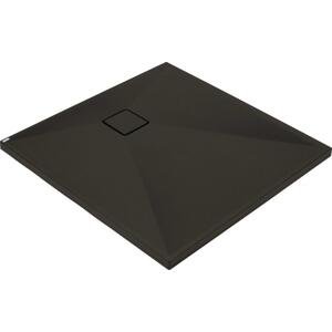 DEANTE Correo nero Granitová sprchová vanička, čtvercová, 80x80 cm KQR_N42B