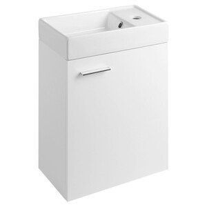 AQUALINE ZOJA skříňka s keramickým umyvadlem 40x22 cm, bílá 51049A-02