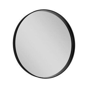 SAPHO NOTION kulaté zrcadlo v rámu ø 60cm, černá mat NT600