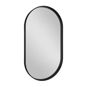 SAPHO AVONA oválné zrcadlo v rámu 40x70cm, černá mat AV400