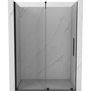 MEXEN/S Velar posuvné sprchové dveře 150, transparent, černá 871-150-000-01-70