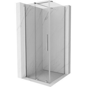 MEXEN/S Velar Obdelníkový sprchový kout 100 x 100 cm, transparent, chrom 871-100-100-01-01