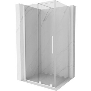 MEXEN/S Velar sprchový kout 100 x 75, transparent, bílá 871-100-075-01-20