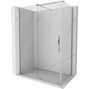 MEXEN/S Velar sprchový kout 130 x 70 cm, transparent, chrom 871-130-070-01-01