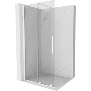 MEXEN/S Velar posuvné sprchové dveře Walk-in 70, transparent, bílá 871-070-000-03-20