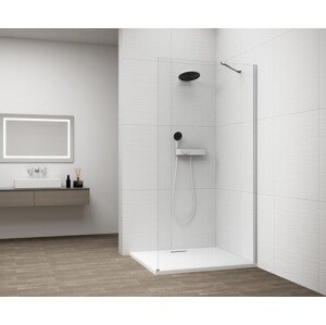 POLYSAN ESCA CHROME jednodílná sprchová zástěna k instalaci ke stěně, sklo čiré, 700 mm ES1070-01