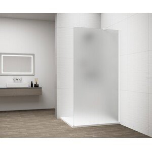 POLYSAN ESCA WHITE MATT jednodílná sprchová zástěna k instalaci ke stěně, matné sklo, 1500  ES1115-03