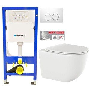 GEBERIT DuofixBasic s bílým tlačítkem DELTA21 + WC INVENA TINOS  + SEDÁTKO 458.103.00.1 21BI NO1