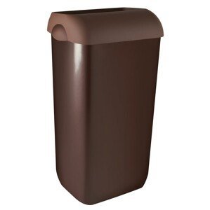 SAPHO COLORED odpadkový koš nástěnný s víkem 23l, ABS, hnědá A74201MA-1