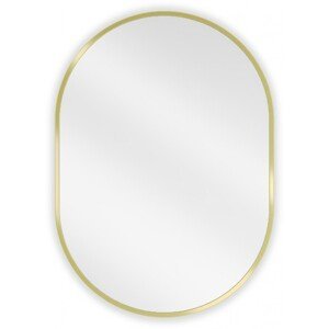 MEXEN Loft zrcadlo 70 x 50 cm, zlatý rám 9851-070-050-000-50