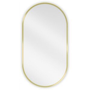 MEXEN Loft zrcadlo 75 x 40 cm, zlatý rám 9851-075-040-000-50
