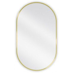 MEXEN Loft zrcadlo 85 x 50 cm, zlatý rám 9851-085-050-000-50