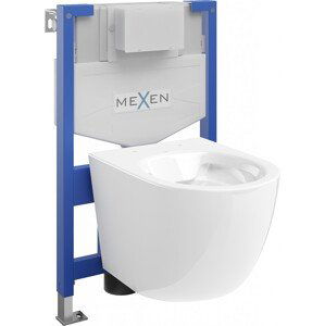 MEXEN/S WC předstěnová instalační sada Fenix XS-F s WC mísou Lena, bílá 6803322XX00