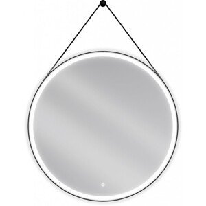 MEXEN Reni zrcadlo s osvětlením, 90 cm, LED 6000K, černý rám 9812-090-090-611-70