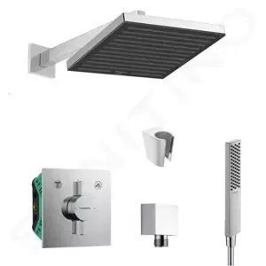 HANSGROHE Sprchový set s baterií pod omítku, s tělesem, 26x26 cm, chrom SANI21HHK001