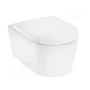 HANSGROHE EluPura S Závěsné WC se sedátkem SoftClose, AquaFall, SmartClean, bílá 61119450